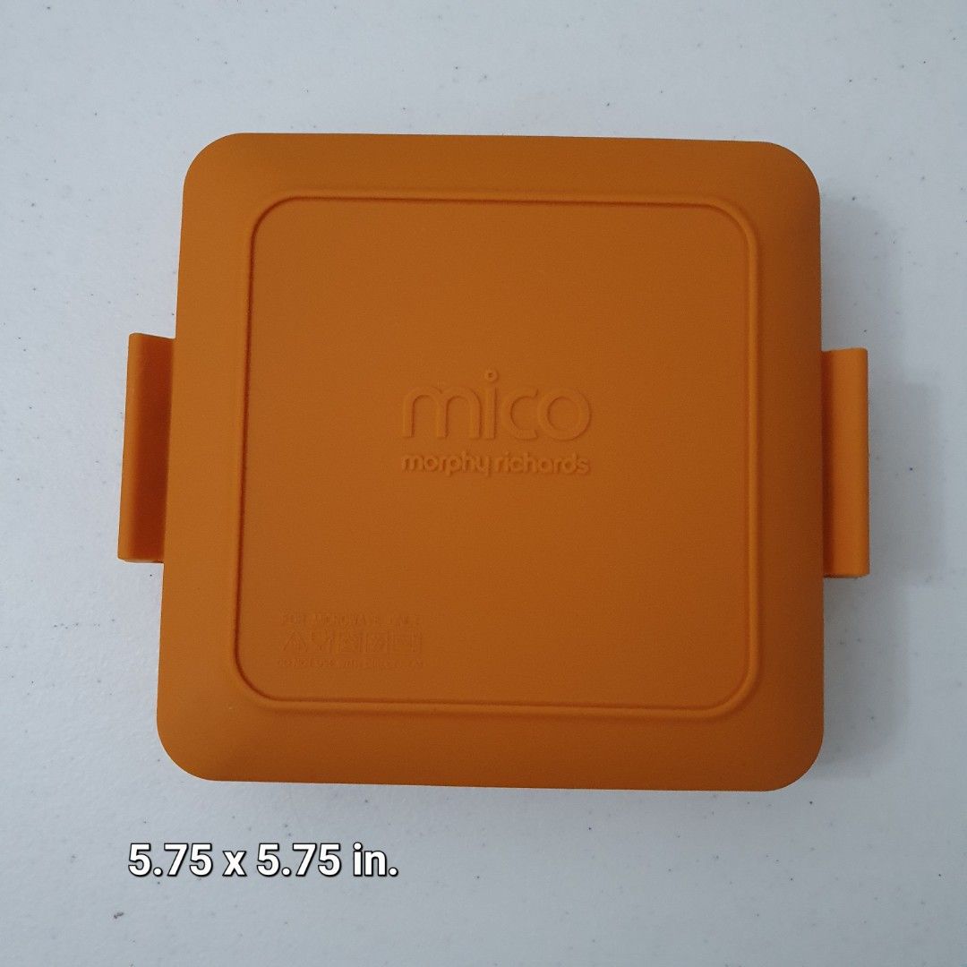 Morphy Richards Mico Sandwich Maker Plates (Category: Other Kitchenware & Tableware) located in Paranaque City. Submitted by cobien (Listing ID 1461390728, Image 1). Description: - Set of 2 Morphy Richards Mico sandwich maker plates - Vibrant orange exterior - Non-stick grill surface inside - Plate dimensions: Approx. 5.75 inches x 5.75 inches - Ideal for making toasted sandwiches or grilling small food items - Easy to clean and maintain.