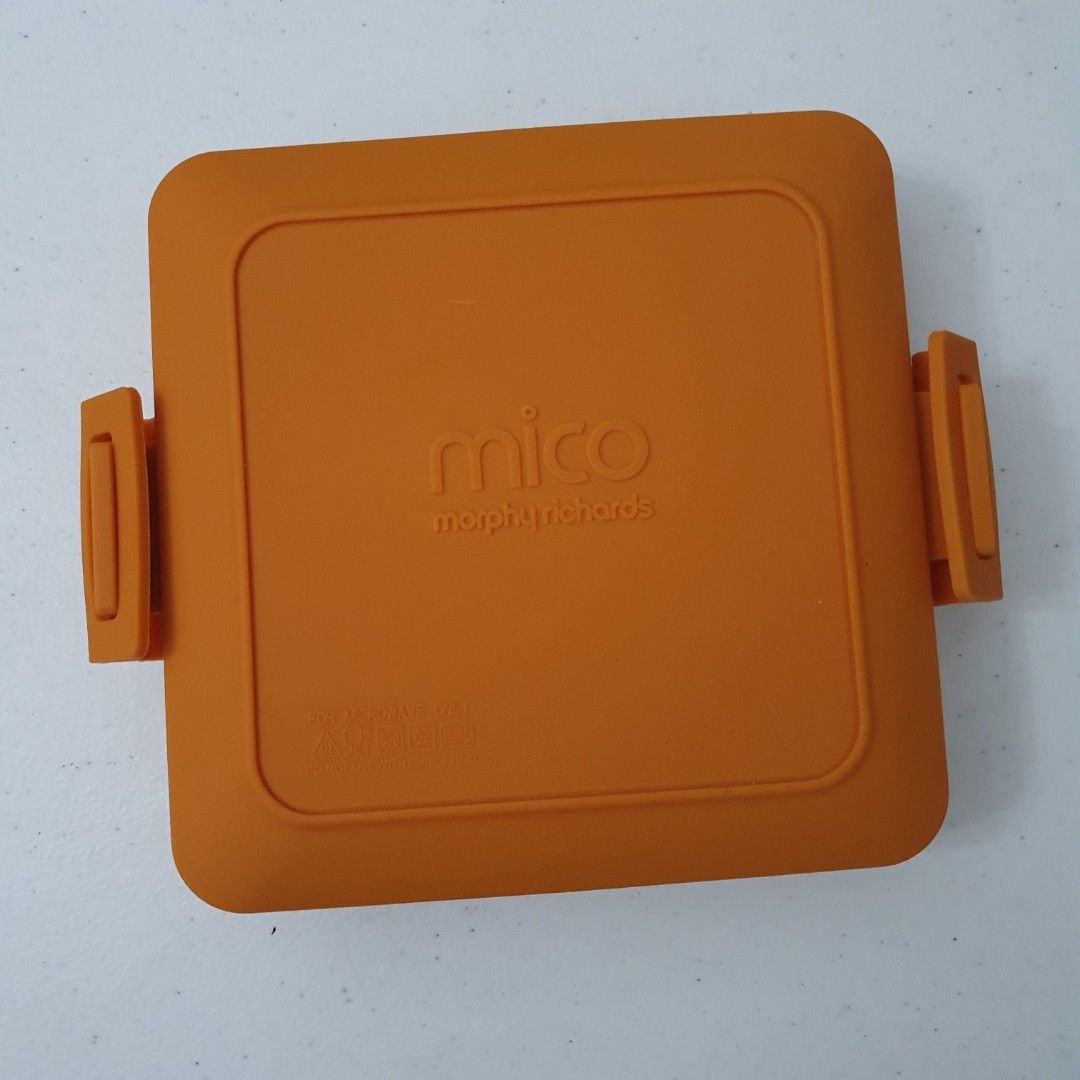 Morphy Richards Mico Sandwich Maker Plates (Category: Other Kitchenware & Tableware) located in Paranaque City. Submitted by cobien (Listing ID 1461390728, Image 2). Description: - Set of 2 Morphy Richards Mico sandwich maker plates - Vibrant orange exterior - Non-stick grill surface inside - Plate dimensions: Approx. 5.75 inches x 5.75 inches - Ideal for making toasted sandwiches or grilling small food items - Easy to clean and maintain.