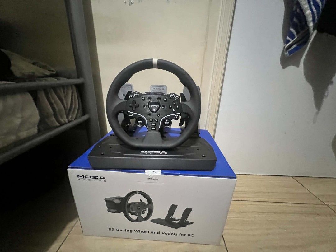 Moza Racing R3 Racing Wheel & Pedals (PC), Video Gaming, Video Game ...