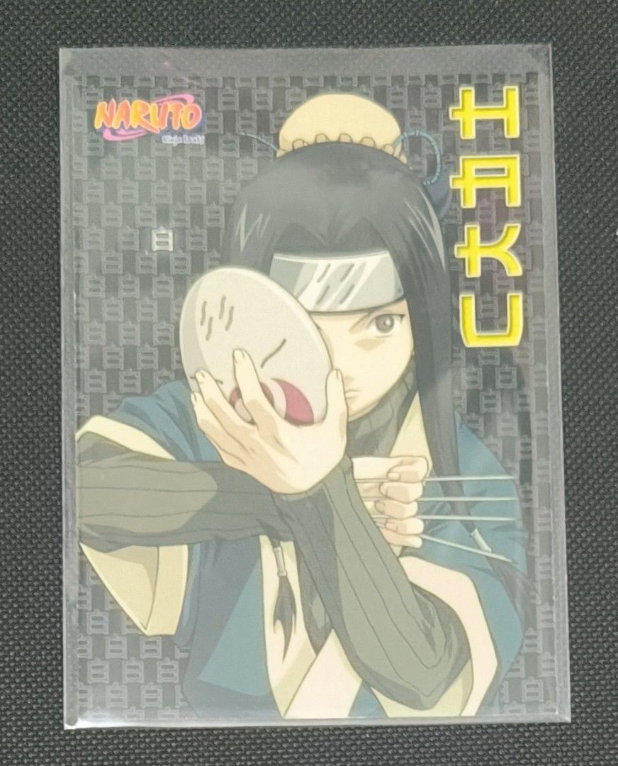 Naruto 2002 Panini Team card (NM-M) (Category: Raw Singles) located in Pasig City. Submitted by meetdika (Listing ID 1461441616, Image 3). Description: NM - M condition Team Kakashi - 250 Team Guy - 200 Rookies - 200 Survivors - 150 Haku - 300.