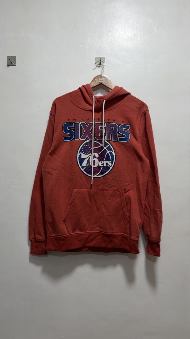 NBA Sixers Hoodie Jacket (Category: Coats, Jackets and Outerwear) located in Manila. Submitted by petlover777 (Listing ID 1461558141, Image 1). Description: Best fit to large (22 x 28) GOOD AS NEW! NO ISSUE 📍Pick up location: Barangay 235 Hall Abad Santos Manila 🛵Delivery: J&t | Lalamove.