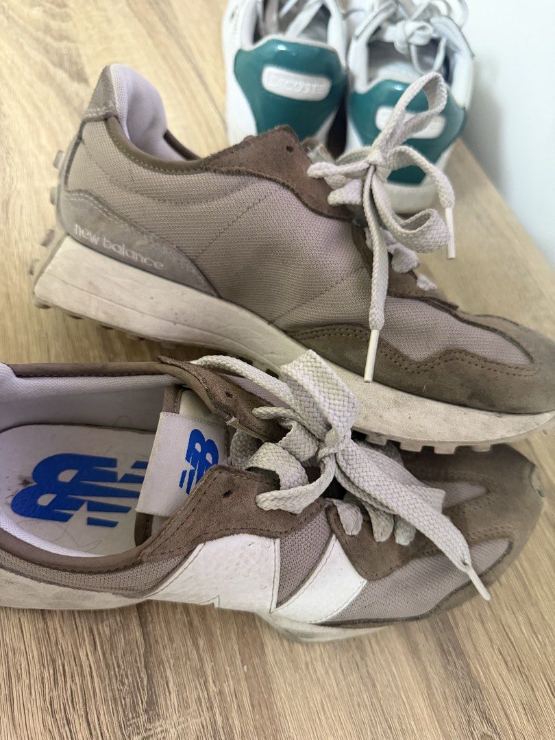 New Balance 327 CH Td Sneakers (Category: Activewear) located in Pasig City. Submitted by jenrosesteller (Listing ID 1461501823, Image 2). Description: - Brand: New Balance - Model: 327 - Colorway: Grey and White - Size: US 8.5 - Condition: Pre-loved, with some signs of wear on soles and uppers - Features: Still has plenty of life left, perfect for casual wear -Bought in Singapore.