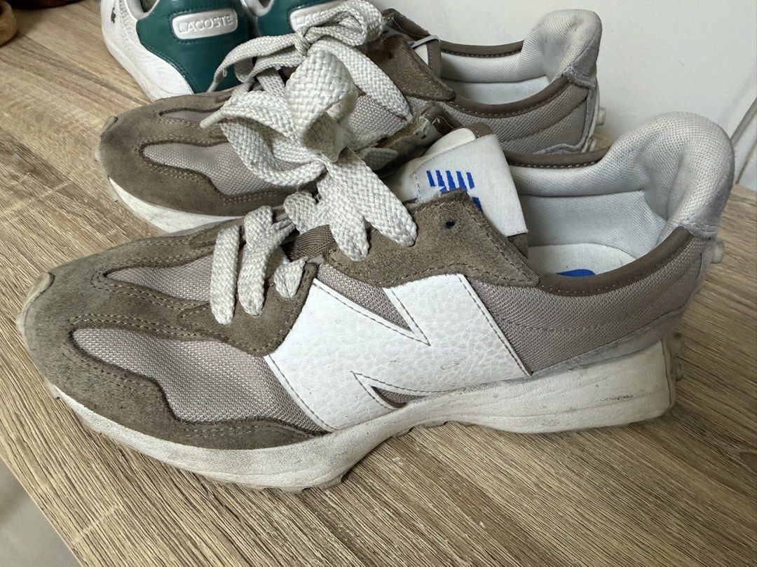 New Balance 327 CH Td Sneakers (Category: Activewear) located in Pasig City. Submitted by jenrosesteller (Listing ID 1461501823, Image 1). Description: - Brand: New Balance - Model: 327 - Colorway: Grey and White - Size: US 8.5 - Condition: Pre-loved, with some signs of wear on soles and uppers - Features: Still has plenty of life left, perfect for casual wear -Bought in Singapore.