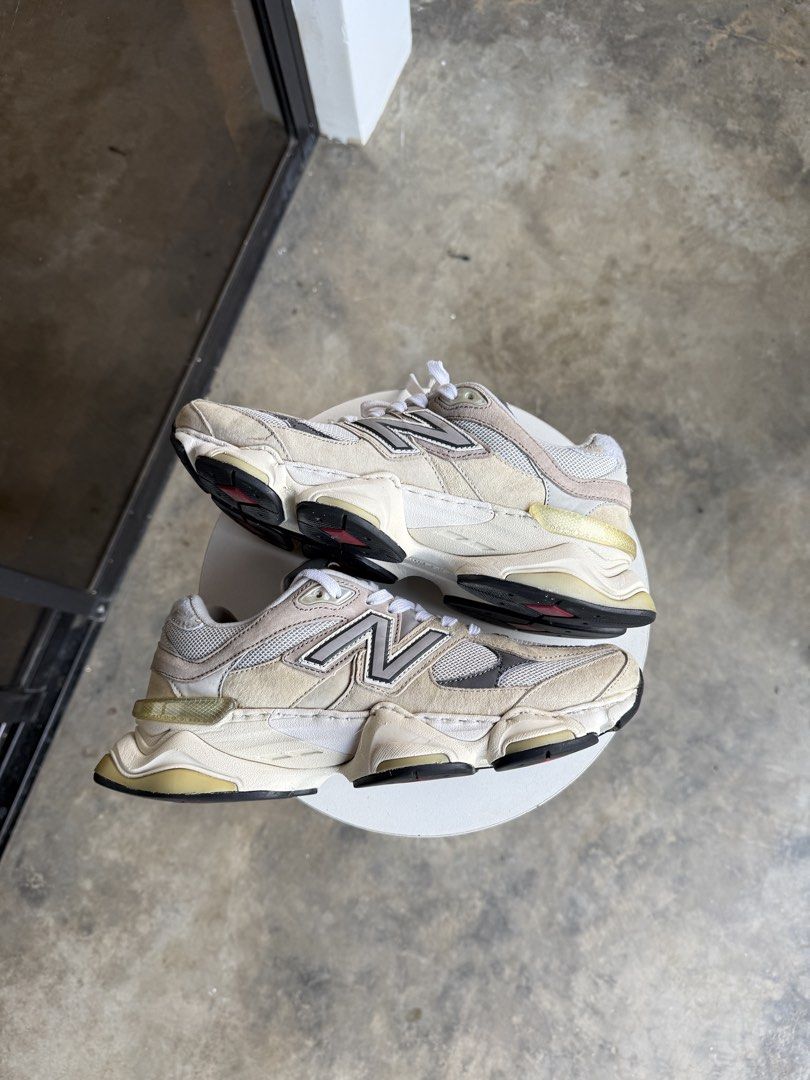 New balance 9060 Rain Cloud (Category: Sneakers) located in Butuan. Submitted by BytheriverClothing (Listing ID 1461426601, Image 2). Description: Issue: stitched midsole, signs of usage Thrifted pair Still in good condition Negotiable Size 8.5 men Euro 42 .