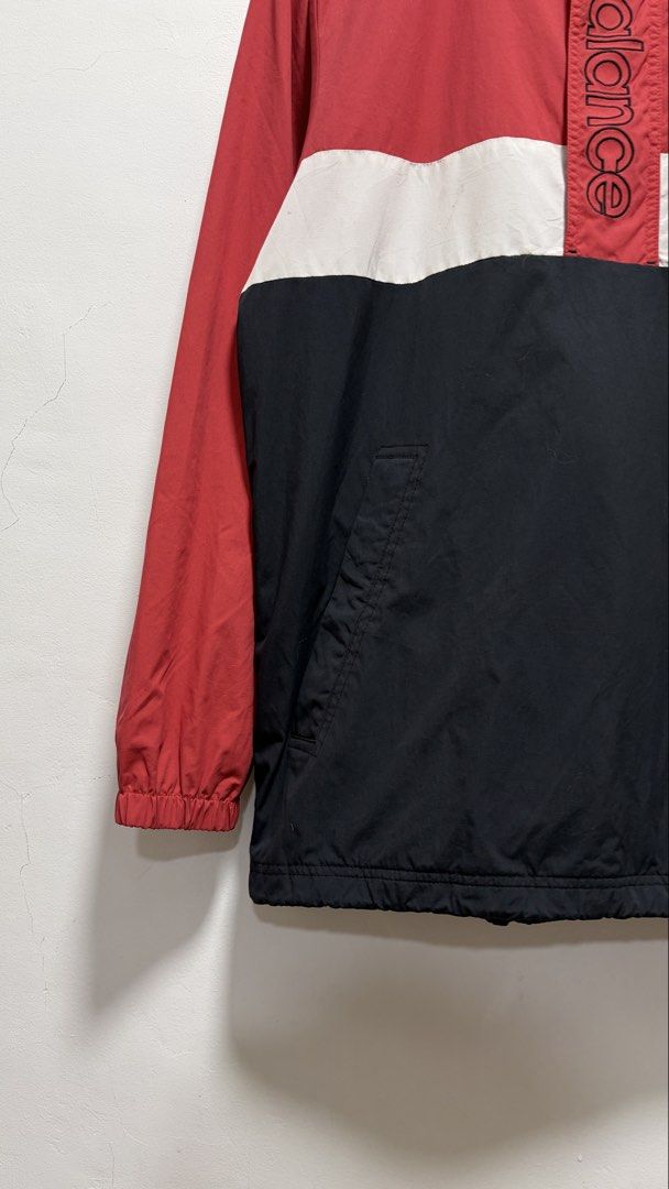 New Balance Tritone Windbreaker (Category: Coats, Jackets and Outerwear) located in Manila. Submitted by petlover777 (Listing ID 1461557972, Image 3). Description: Best fit to large to xl (23.5 x 28.5) GOOD AS NEW! NO ISSUE 📍Pick up location: Barangay 235 Hall Abad Santos Manila 🛵Delivery: J&t | Lalamove.