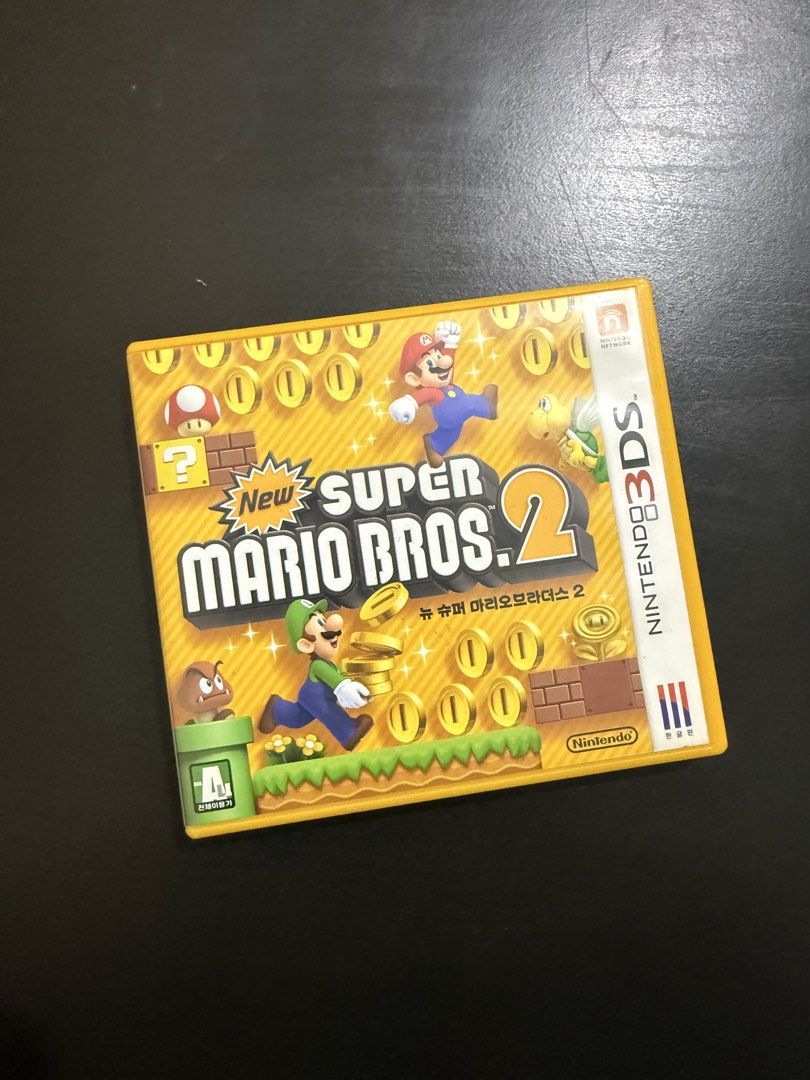 New Super Mario Bros. 2 Nintendo 3DS Game (Korean Version) (Category: Nintendo) located in Manila. Submitted by derrickgua31823 (Listing ID 1461464416, Image 1). Description: - Game: New Super Mario Bros. 2 - Console: Nintendo 3DS - Version: Korean - Includes: Game Cartridge, Original Case, Action Guide - Condition: complete with inserts.