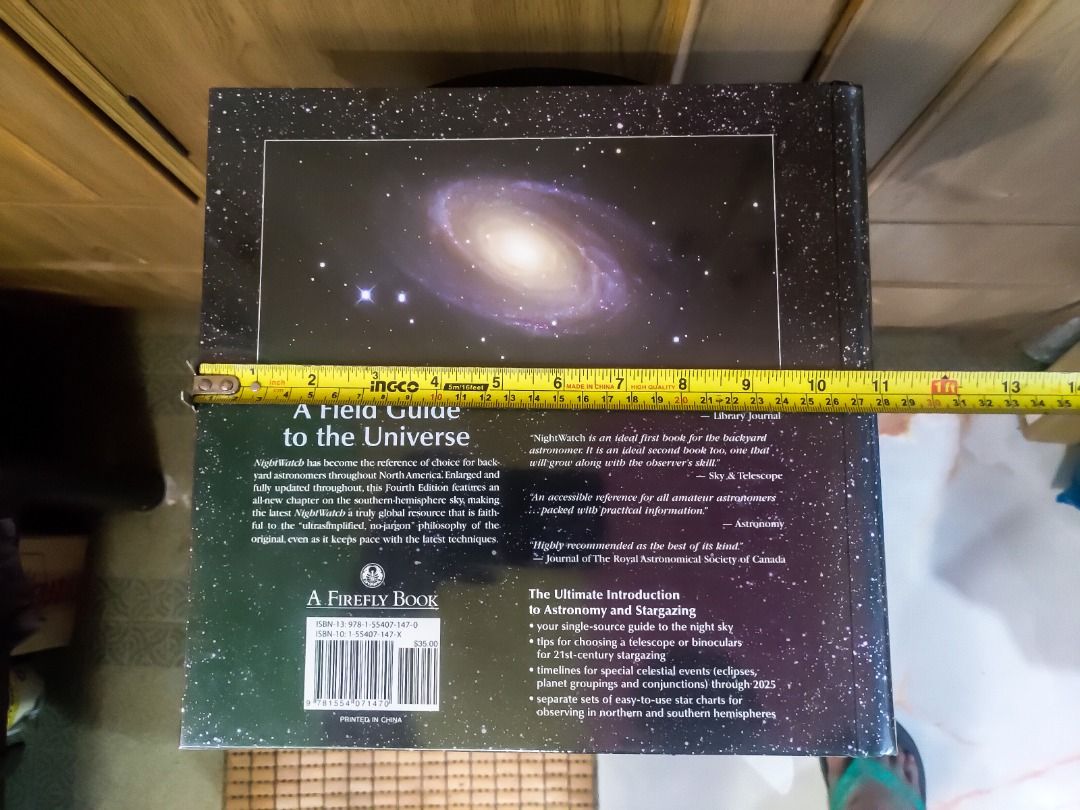 Nightwatch: A Practical Guide to Viewing the Universe Book (Category: Storybooks) located in Manila. Submitted by hommie888 (Listing ID 1461556622, Image 3). Description: RFS: Decluttering. Location: Capitol Park Homes 2, North Caloocan. Nearest known landmarks are SM Fairview and Fairview Terraces. Payment first through GCash. Shipping through Lalamove. Shipping fee courtesy of the buyer. You may also pick-up the items from our place. Message us