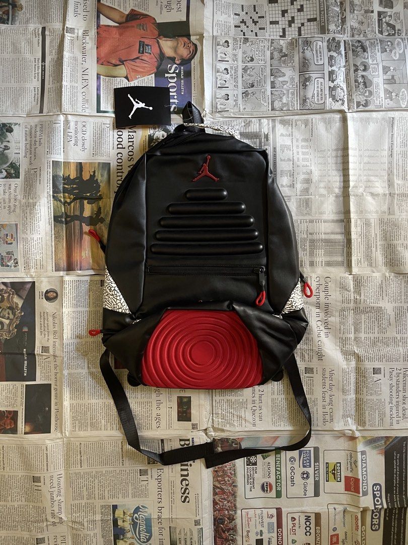 Nike Air Jordan Bag (Category: Backpacks) located in Manila. Submitted by thrifted_swags (Listing ID 1461516987, Image 1). Description: BRAND NEW WITH ZIPLOCK JNT/LALAMOVE OPEN FOR MEETUPS SOUTH CALOOCAN .
