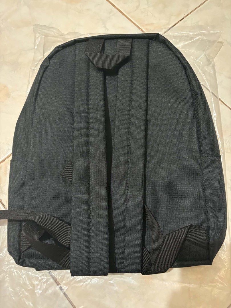 Nike Black Backpack with Large White Swoosh Logo (Category: Backpacks) located in Mandaluyong City. Submitted by annezoe (Listing ID 1461519866, Image 3). Description: -Brandnew and Legit💯 -Srp: 1,395 selling for only 650 - Classic black Nike backpack 16 L -2 pcs Available - Front zip pocket - Adjustable shoulder straps for comfort - Ideal for school, gym, or everyday use - Still in original packaging, with tags.