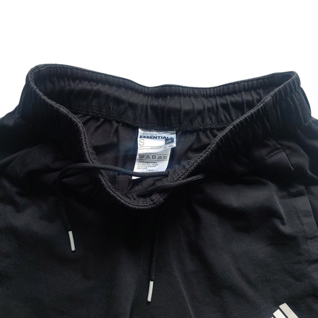 Nike Dri-Fit Running Shorts (Category: Shorts) located in Quezon City. Submitted by y3thriftshop (Listing ID 1461562084, Image 3). Description: Tag: Adidas Essentials Shorts Color : Black Size : S on Tag Dimension : 26-29x18 Leg Opening : 11 Condition : Good Color Rate : 9/10 Price : P399.00 Issue : Some part of rubberized logo already off RFS : Buy and Sell Additional Information : - Rubberized Logo - 2 Side Pockets Please read: - Color may vary