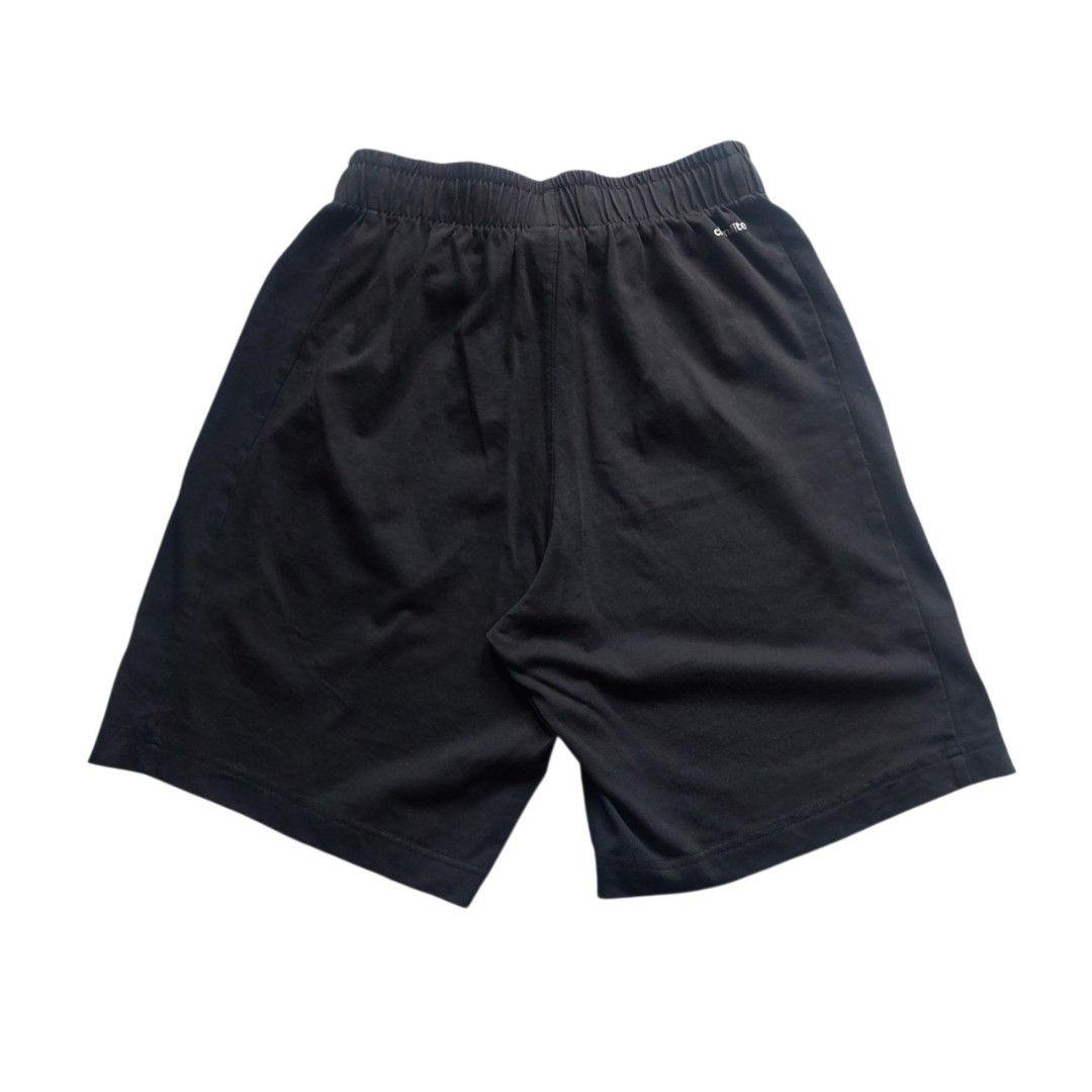 Nike Dri-Fit Running Shorts (Category: Shorts) located in Quezon City. Submitted by y3thriftshop (Listing ID 1461562084, Image 2). Description: Tag: Adidas Essentials Shorts Color : Black Size : S on Tag Dimension : 26-29x18 Leg Opening : 11 Condition : Good Color Rate : 9/10 Price : P399.00 Issue : Some part of rubberized logo already off RFS : Buy and Sell Additional Information : - Rubberized Logo - 2 Side Pockets Please read: - Color may vary