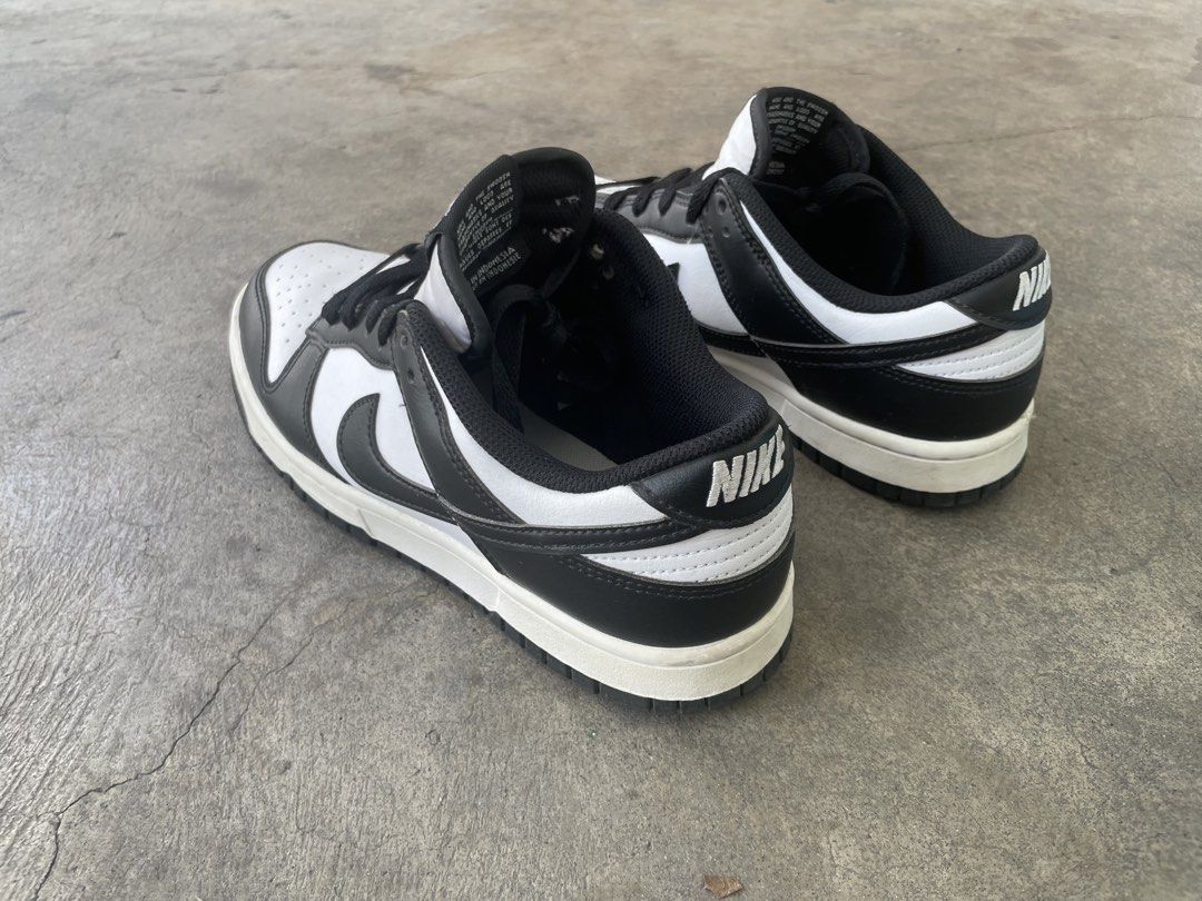 Nike Dunk Low Black White Panda from JAPAN (Category: Sneakers) located in Manila. Submitted by personal_garagesale (Listing ID 1461330713, Image 3). Description: NIKE Dunk Low "Panda" - US 8.5 / EU 42.0 / CN 265 / Cm 26.5 - Classic Low cut - Panda Black and White - Lightly used "as-is where-is" - Purchased from Nike store in Kobe, Japan. - RFS: Size is too small for me. - No box Meetup: Waltermart E.Rodriguez, Quezon City. Shipping: Payment firs