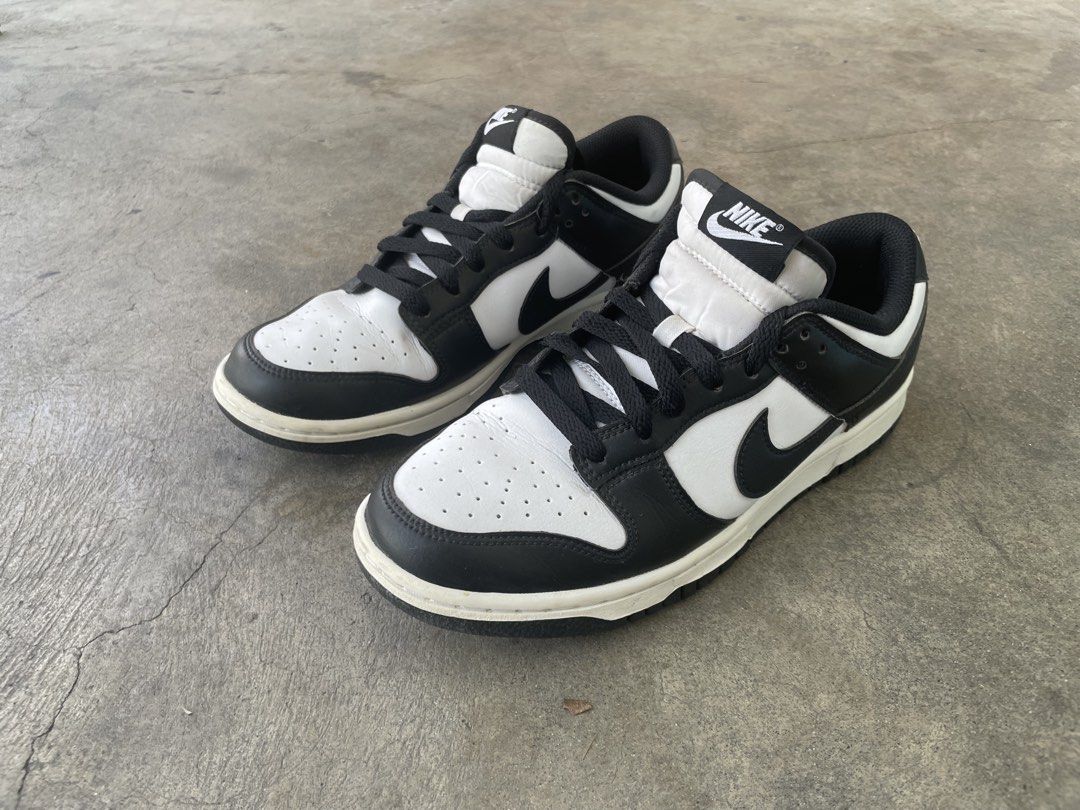 Nike Dunk Low Black White Panda from JAPAN (Category: Sneakers) located in Manila. Submitted by personal_garagesale (Listing ID 1461330713, Image 2). Description: NIKE Dunk Low "Panda" - US 8.5 / EU 42.0 / CN 265 / Cm 26.5 - Classic Low cut - Panda Black and White - Lightly used "as-is where-is" - Purchased from Nike store in Kobe, Japan. - RFS: Size is too small for me. - No box Meetup: Waltermart E.Rodriguez, Quezon City. Shipping: Payment firs