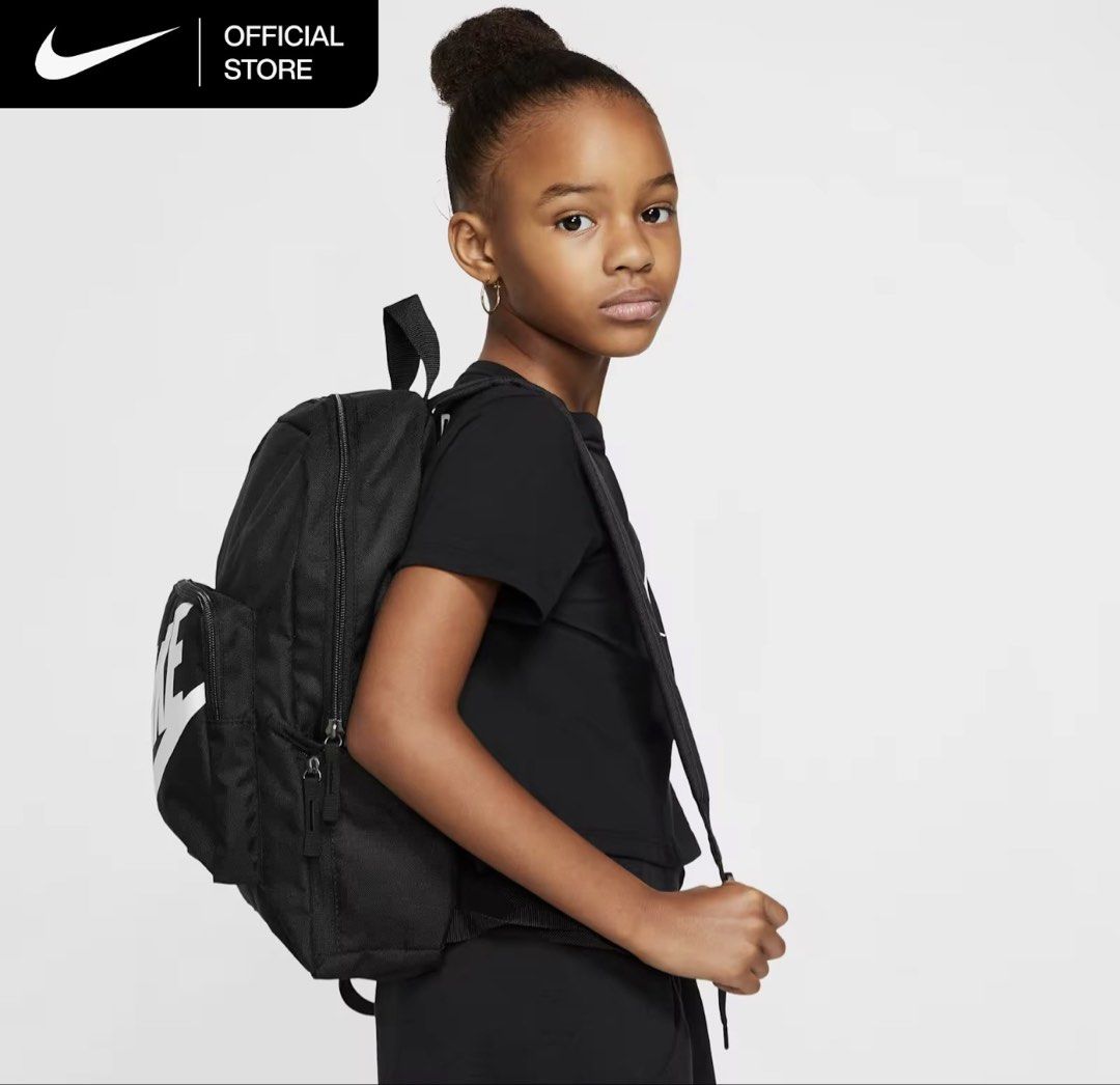 Nike Kids' Classic Backpack - Black 16L (Category: Babies & Kids Fashion) located in Makati City. Submitted by blissfulmom09 (Listing ID 1461427395, Image 2). Description: Brand New / Sealed with tag RFS: Business - gift shop 100% authentic purchased from Adidas Store SRP: 1595.00 Selling for only 895.00 **Money Back GUARANTEED** SDD - Lalamove / Grab LBC / JRS / J&T.