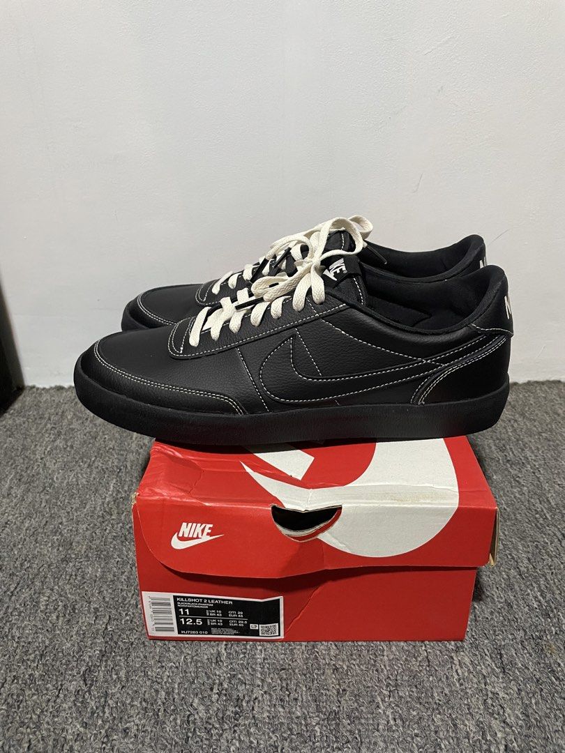 Nike Killshot 2 Leather Black Sneakers (Category: Sneakers) located in Manila. Submitted by commonselection (Listing ID 1461497149, Image 2). Description: Nike Killshot 2 Size 11US No last price. Steal price already. Rfs: Decluttering.