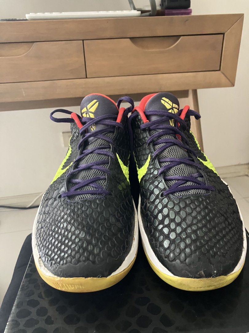 Nike Kobe 6 Supreme Chaos (Category: Sneakers) located in Paranaque City. Submitted by flipflop.fones (Listing ID 1461447389, Image 2). Description: - Nike Kobe 6 - Comes with the original box - Ideal for basketball or casual wear - Shows some signs of wear, but plenty of life remaining - Reglued from sole game Negotiable .