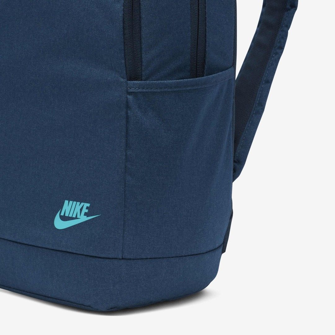 Nike Navy Blue Backpack (Category: Backpacks) located in Mandaluyong City. Submitted by swiftbird_ed6c34 (Listing ID 1461415558, Image 2). Description: - Navy blue Nike backpack - Front zip pocket with teal accent - Side pocket for water bottle - Padded straps for comfort - Spacious interior - Ideal for school or everyday use.