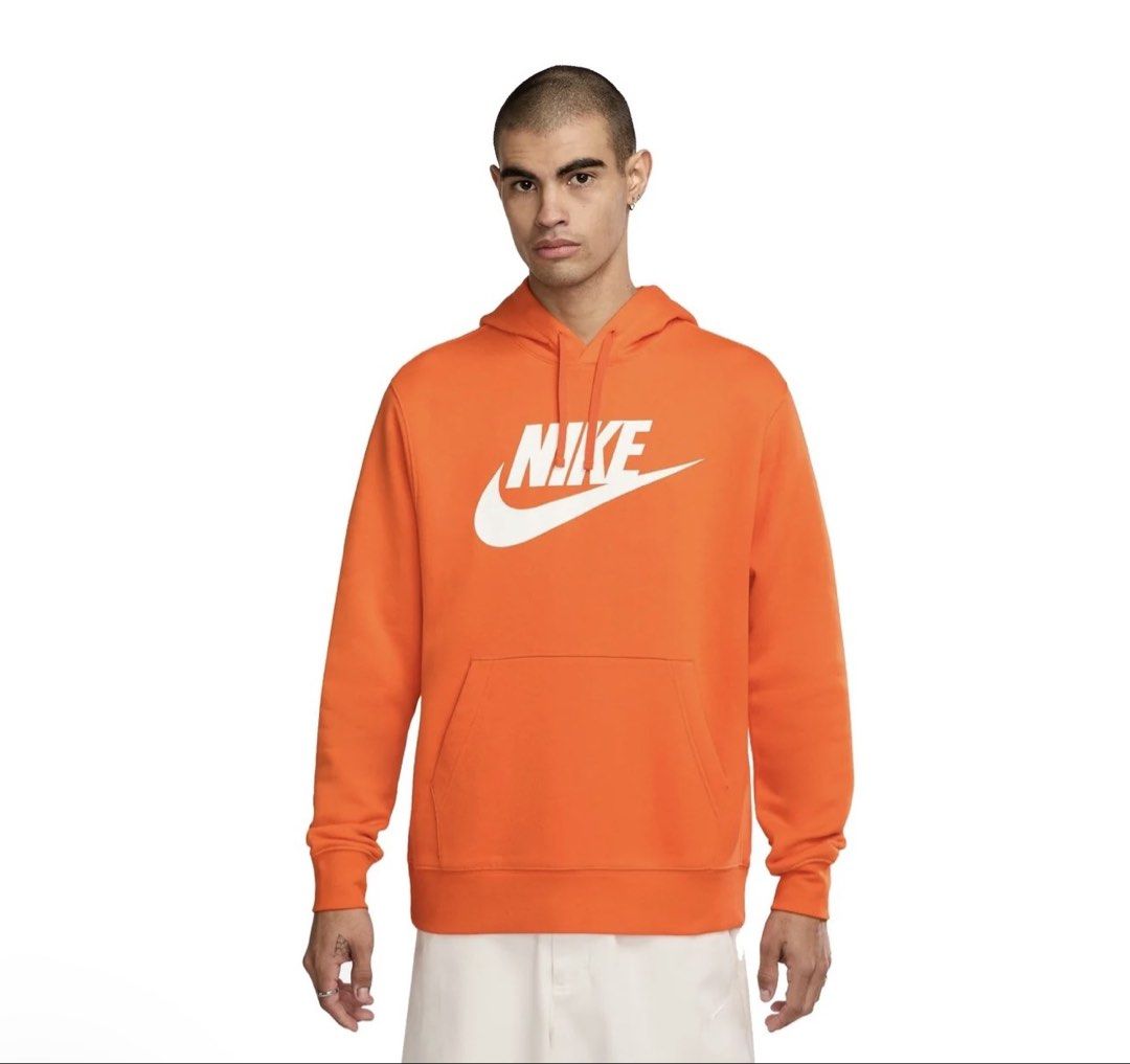 Nike Orange Hoodie Sweatshirt (Category: Coats, Jackets and Outerwear) located in Manila. Submitted by noribrahim.20 (Listing ID 1461372656, Image 1). Description: - Orange Nike Hoodie - Size XXL - White Swoosh Logo - Front Kangaroo Pocket - Made in Pakistan - Ideal for casual wear or workouts - Comfortable and stylish.
