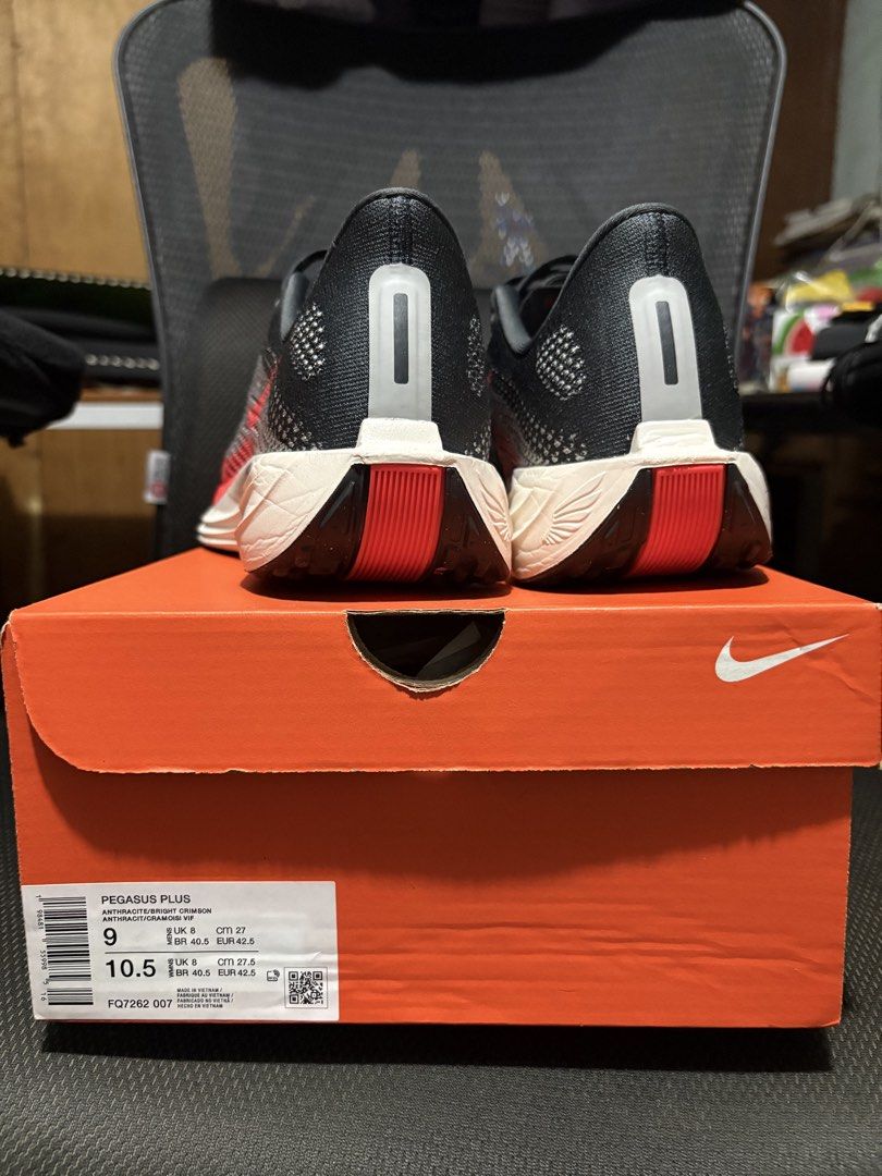 Nike Pegasus Plus (Category: Sneakers) located in Manila. Submitted by waxxizz (Listing ID 1461449517, Image 3). Description: For sale only: Nike Pegasus Plus Size 9, 9.5/10 condition, 100% authentic Used once for outdoor jog and once indoor mall No issues Price: PHP 3,500.