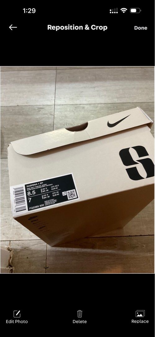 Nike Sabrina 1 EP "Glow" (Category: Sneakers) located in Manila. Submitted by felgen (Listing ID 1461375274, Image 1). Description: - ORIGINAL Nike Sabrina 1 EP Basketball Shoes - Size: 7 US mens - Colorway: Pink and Orange - Condition: madumi lalabhan niyo lang but you can see how good the sole pa - Includes: Original box.