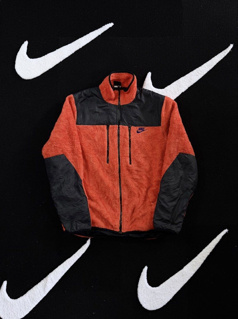 nike sherpa track field jacket full zip (Category: Activewear) located in Manila. Submitted by styleandfly191238 (Listing ID 1461328943, Image 1). Description: length 28 width 23 issue none excllent condition complete tags and original color may vary due to light dm me for more inquiry mop g cash courier jnt or lalamove.