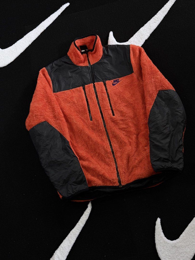 nike sherpa track field jacket full zip (Category: Activewear) located in Manila. Submitted by styleandfly191238 (Listing ID 1461328943, Image 2). Description: length 28 width 23 issue none excllent condition complete tags and original color may vary due to light dm me for more inquiry mop g cash courier jnt or lalamove.