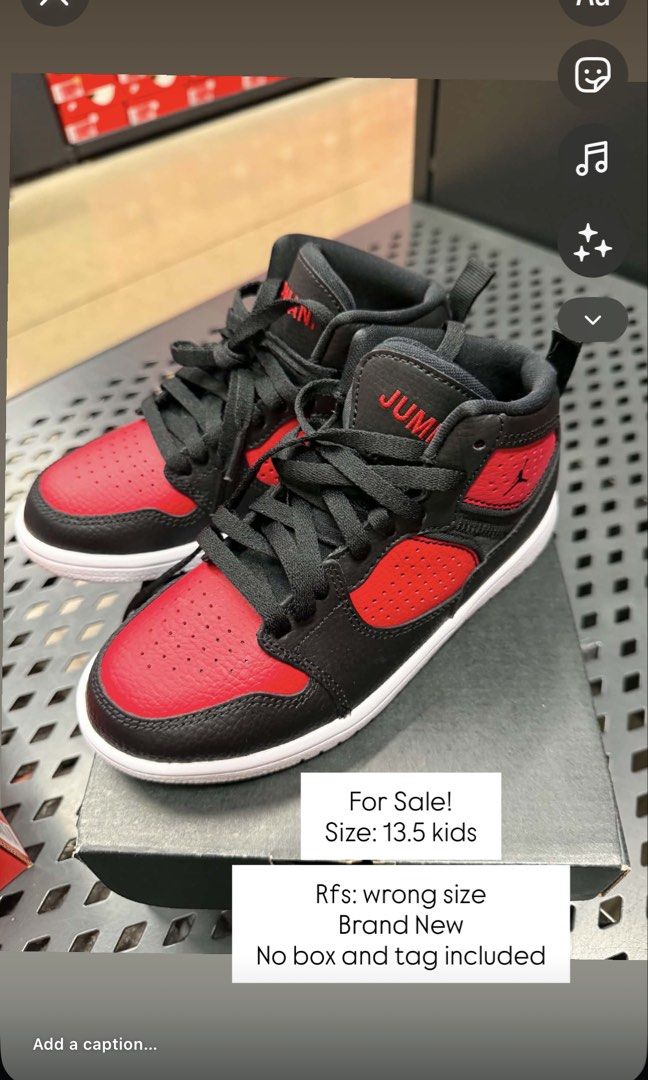 Nike Shoes Kids (Category: Babies & Kids Fashion) located in Porac. Submitted by chiaseed03 (Listing ID 1461488530, Image 1). Description: Size: 13.5c Rfs: wrong size Bought from Canada 100% Original Brand New Box and Tag not included.