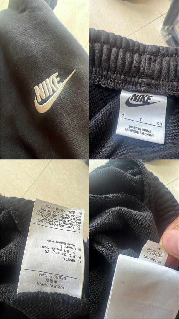 Nike sweatpants (Category: Joggers) located in Iloilo. Submitted by trinamaweeee (Listing ID 1461463800, Image 2). Description: N*ke sweatpants authentic size: 28-30x37 condition: 9.5 color: 9.5 issue: none needs cleaning.