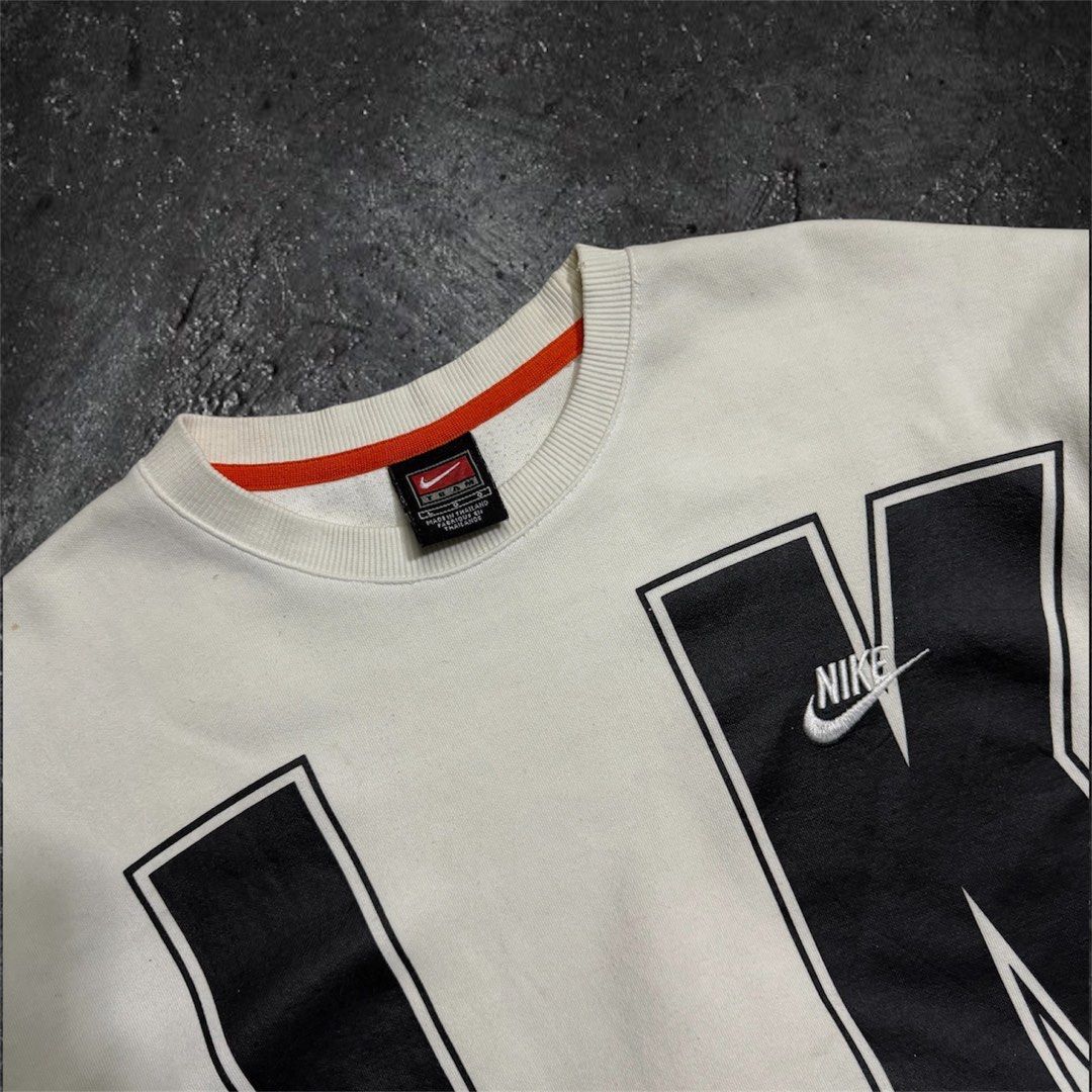Nike Vintage spell out logo (Category: Hoodies) located in Manila. Submitted by marx_g (Listing ID 1461540649, Image 2). Description: Nike Vintage spell out logo Size: Large Width: 21 Length: 26 PRICE: 2300 plus shipping fee.