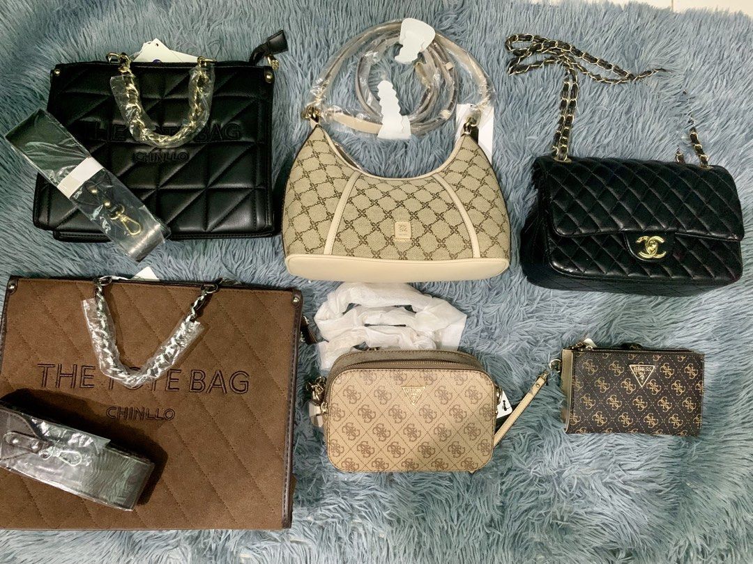 Nine West Quincie Convertible Shoulder Bag (Category: Luxury Bags & Wallets) located in Manila. Submitted by apraeltrends (Listing ID 1461556515, Image 3). Description: - Nine West Quincie convertible shoulder bag - Stylish monogram print with cream trim - Versatile: adjustable strap for shoulder or crossbody wear - Elegant gold hardware details - Ideal for everyday use.