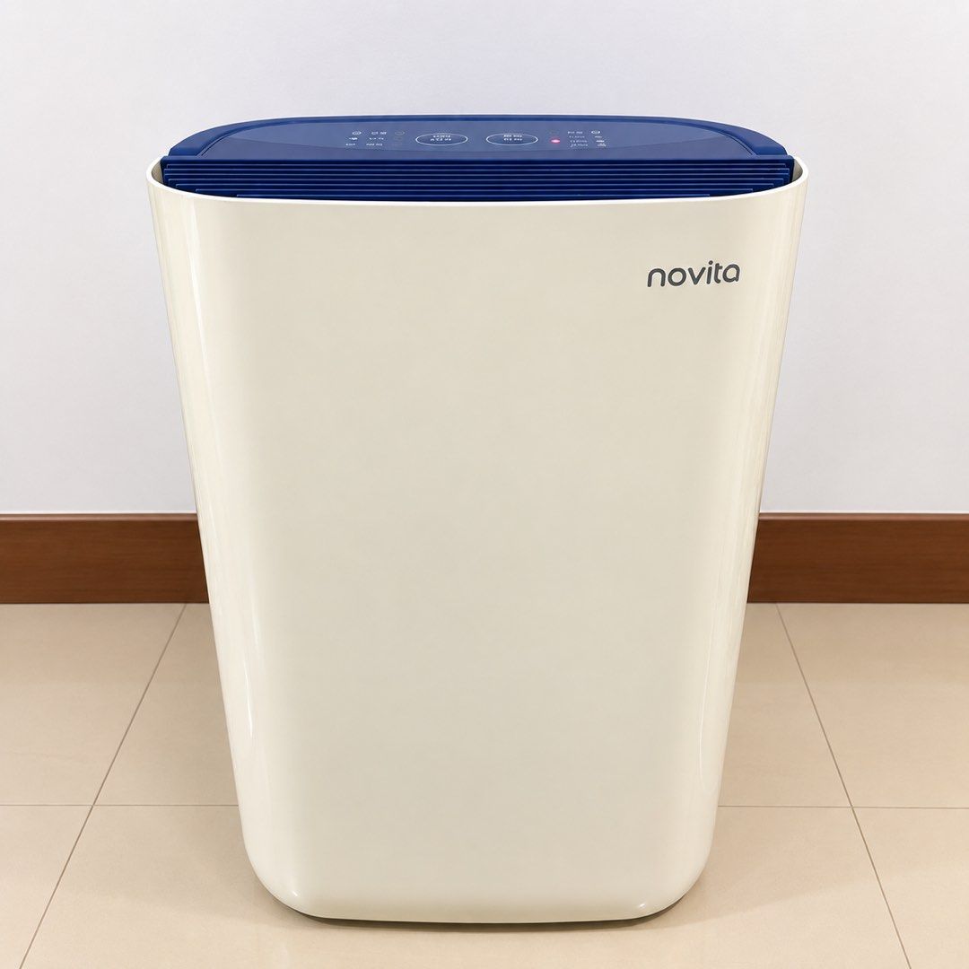 Novita Strong Dehumidifier (Category: Air Purifiers & Dehumidifiers) located in Quezon City. Submitted by ShopNShip (Listing ID 1461506427, Image 1). Description: NOVITA DEHUMIDIFIER. (not a silent Technology) But Energy Saving Dehumidifier! •Heavy Duty Dehumidifier •Dehumidification capacity: 8 L/day •Water tank: 2.7 L •Power consumption: 225 W •Dehumidification efficiency: 2.10 L/kWh •Weight: 10.5 kg • Features: automatic humidity control, fros
