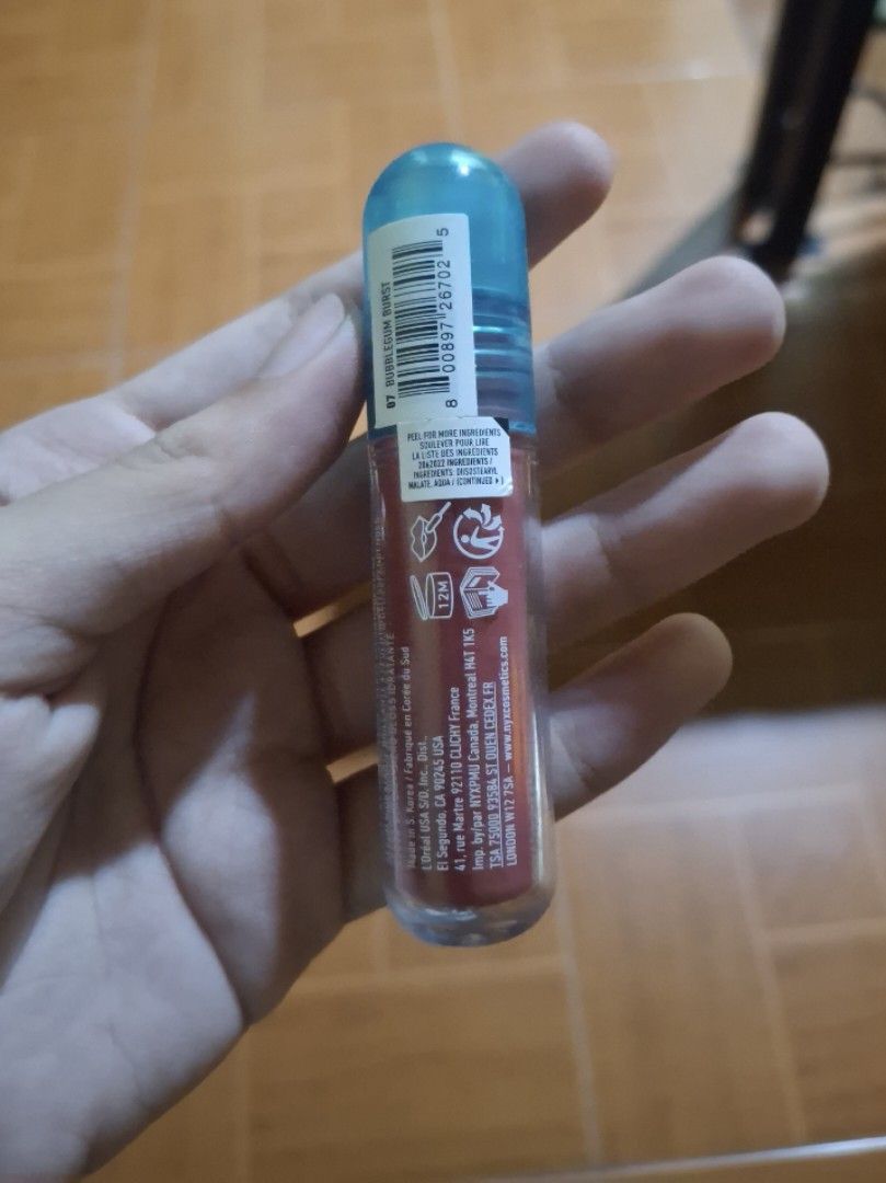NYX Lip IV Gloss Serum - Bubblegum (Category: Makeup) located in Plaridel. Submitted by niannyyy (Listing ID 1461491059, Image 2). Description: - NYX Professional Makeup Lip IV Gloss Serum - Shade: 07 Bubblegum - Hydrating formula - Cool Toned - 98% Full (Used twice) .