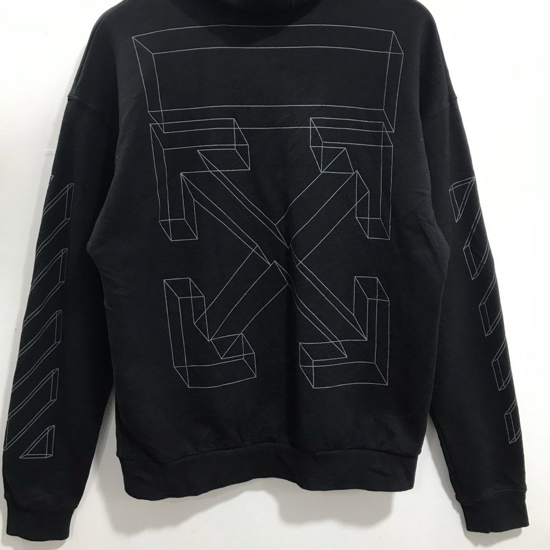 OFF-WHITE (Category: Luxury Apparel) located in Ozamiz City. Submitted by ClassicDrip (Listing ID 1461517517, Image 3). Description: OFFWHITE DIAGONAL 3D MARKER ARROWS ZIP-UP HOODIE -AUTHENTIC / LEGIT 💯 -HEAVYCOTTON -SIZE MEDIUM ON TAG - 22 WIDTH X 29LENGTH -COLORATE 9.9/10 PRESTINE -LIKE NEW CONDITION -OVER ALL CONDITION SOLID .