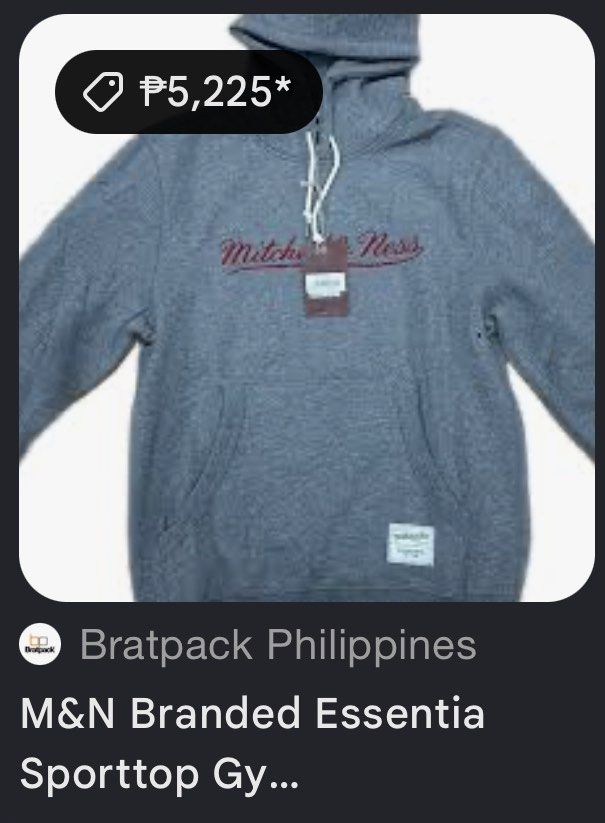 OG Brand New Mitchell & Ness (Medium) Gray Jacket (Category: Coats, Jackets and Outerwear) located in Bacoor. Submitted by deezeesjsy709 (Listing ID 1461343098, Image 2). Description: .