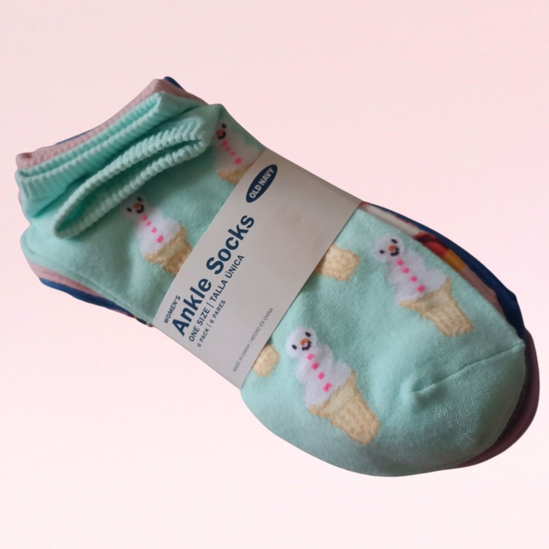 Old Navy Christmas Ankle Socks (Category: Socks & Tights) located in Quezon City. Submitted by firstlovedbyb (Listing ID 1461373436, Image 1). Description: Authentic Old Navy Women's Ankle Socks. 6 pairs in 1 pack. Christmas design..