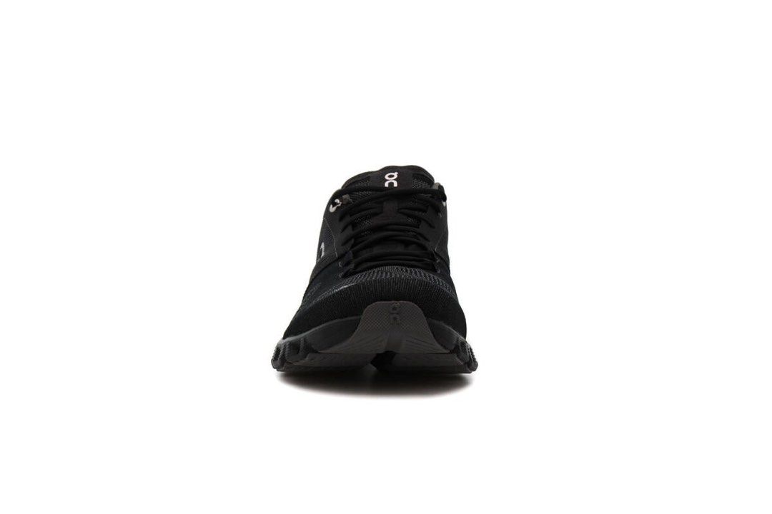 On X (Category: Casual Shoes) located in Baguio. Submitted by yschoiceph (Listing ID 1461362434, Image 3). Description: On Cloud X sneaker in the black and asphalt colorway, featuring a breathable mesh upper and a small Swiss flag accent on the heel. New Available Sizes 42/43 Limited Stocks.