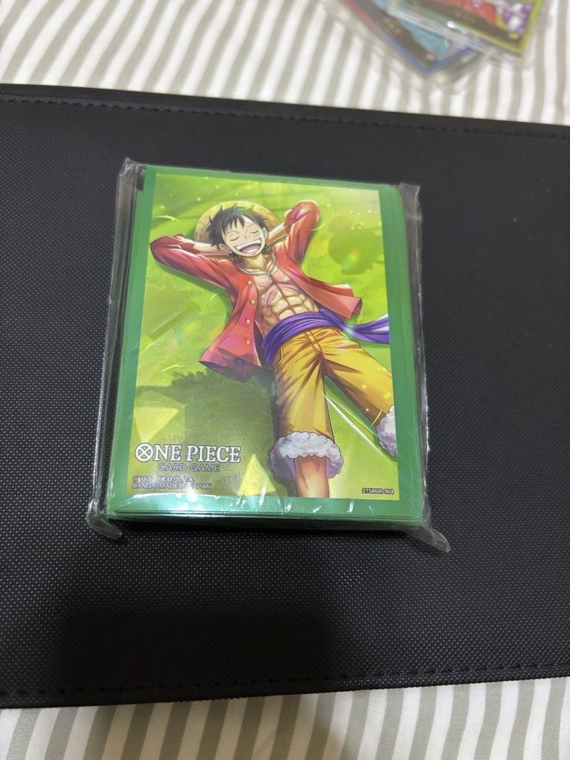 One piece card game luffy sleeves sealed (Category: Card Packs) located in San Fernando. Submitted by goneforgoodz (Listing ID 1461498519, Image 1). Description: Sealed New.