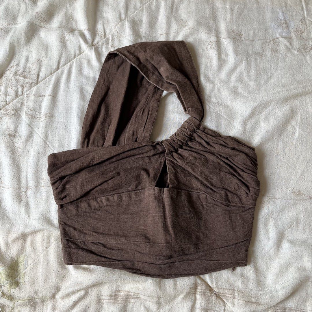 One Shoulder Cut Out Top (Category: Others Tops) located in Davao. Submitted by byeooool (Listing ID 1461360662, Image 2). Description: best fits xs-s no flaws at all actual when worn posted.