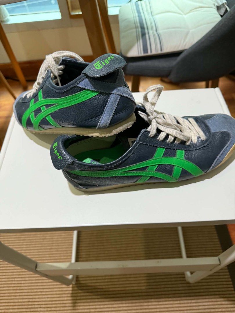 Onitsuka Tiger Mexico 66 Navy Green (Category: Casual Shoes) located in Makati City. Submitted by lgramos1496 (Listing ID 1461375863, Image 1). Description: - Classic Onitsuka Tiger Mexico 66 - Color: Navy blue with green stripes - Laces: Light cream color - Perfect for casual wear or a retro look Rfs - not being used anymore. Can meet up - podium mall - estancia mall - festival mall.