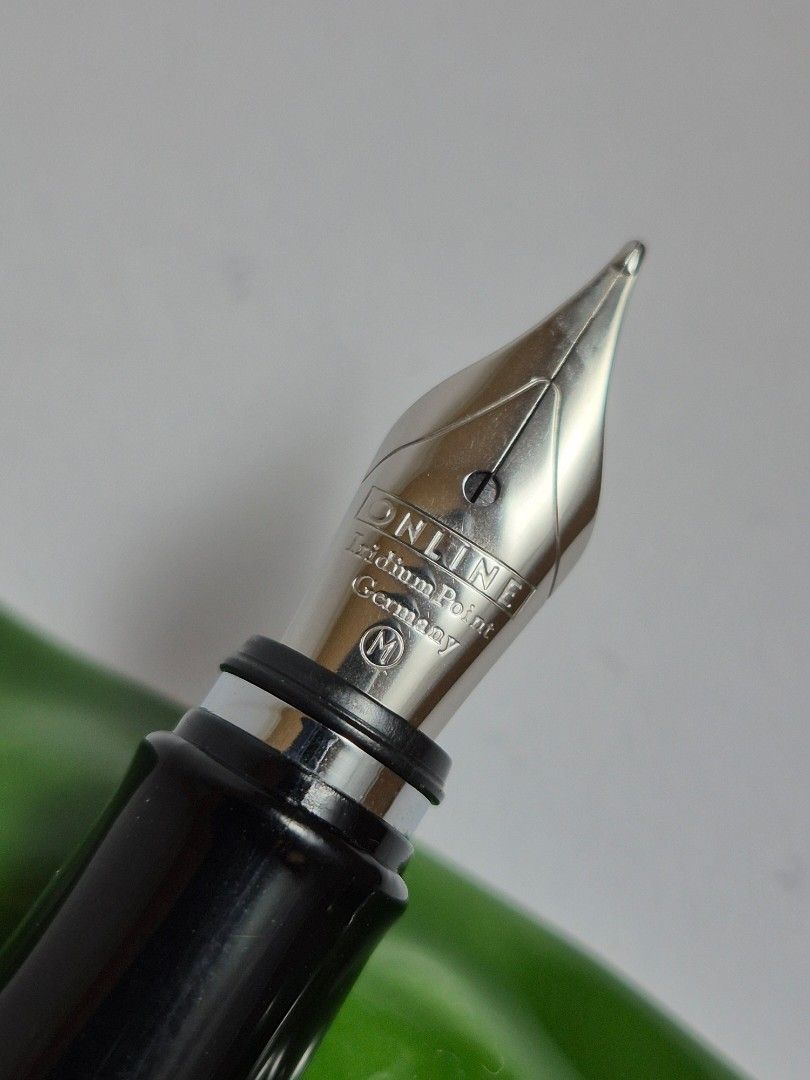 Online Germany Fountain Pen (Category: Craft Supplies & Tools) located in Pasig City. Submitted by penpaul (Listing ID 1461509231, Image 2). Description: Lesser known brand called Online from Germany. They are well made, hefty and writes urprisingly well. At quite affordable prices, you can take easily one home to try them out🥰 1. Online Vision Green Brushed Aluminium with Steel M nib - P1,199 2. Online Icon with Stylus with Steel M Nib - P999 3