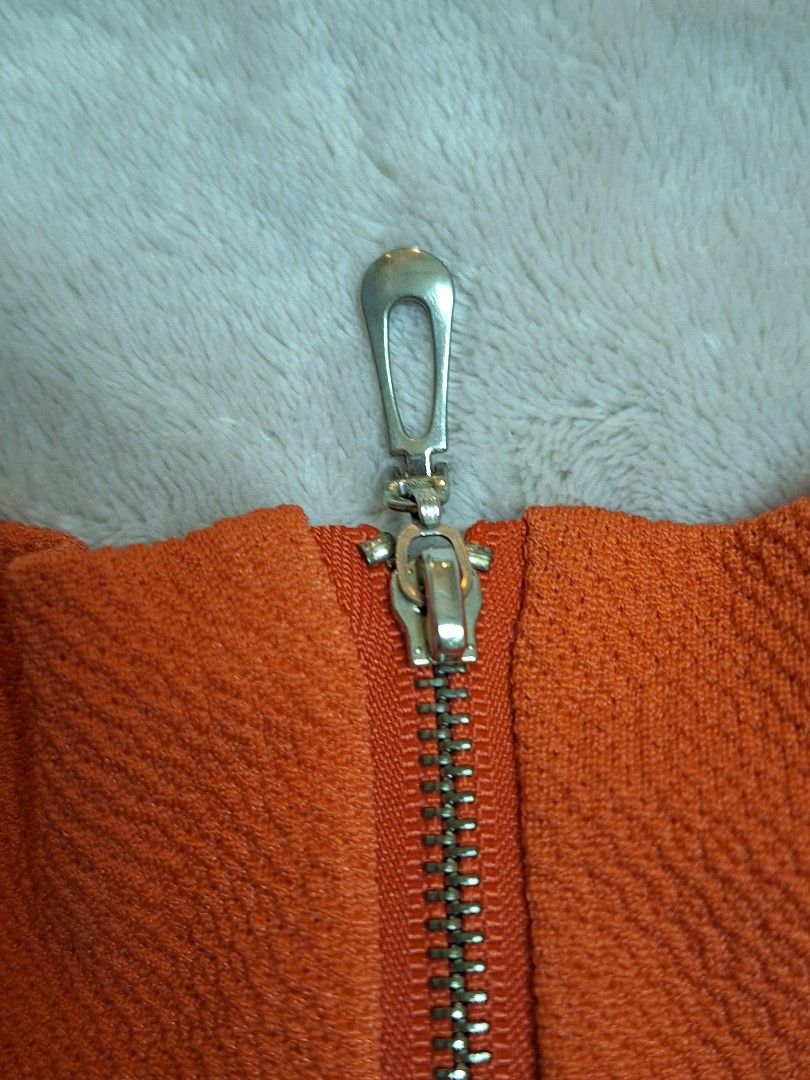 Orange Textured A-Line Mini Skirt (Category: Skirts) located in Manila. Submitted by mintchocoscoops (Listing ID 1461488925, Image 2). Description: >Stretchy Fabric >No flaws >No Holes or rips >No stains .