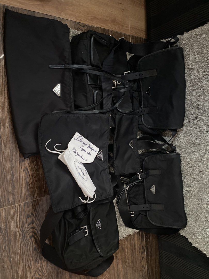 Orig prada (Category: Luxury Apparel) located in Tagum. Submitted by amarasluxbag (Listing ID 1461494488, Image 1). Description: Good condition With sign of use Black na black pa po yan lahat Not faded .