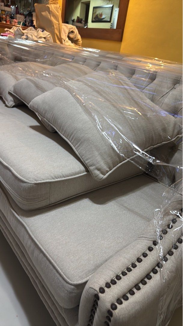 Our home sofa (Category: Sofas) located in Caloocan City. Submitted by luxeshop8 (Listing ID 1461509812, Image 3). Description: Bought it 75k Super elegant 3 seater and 2 seater set.