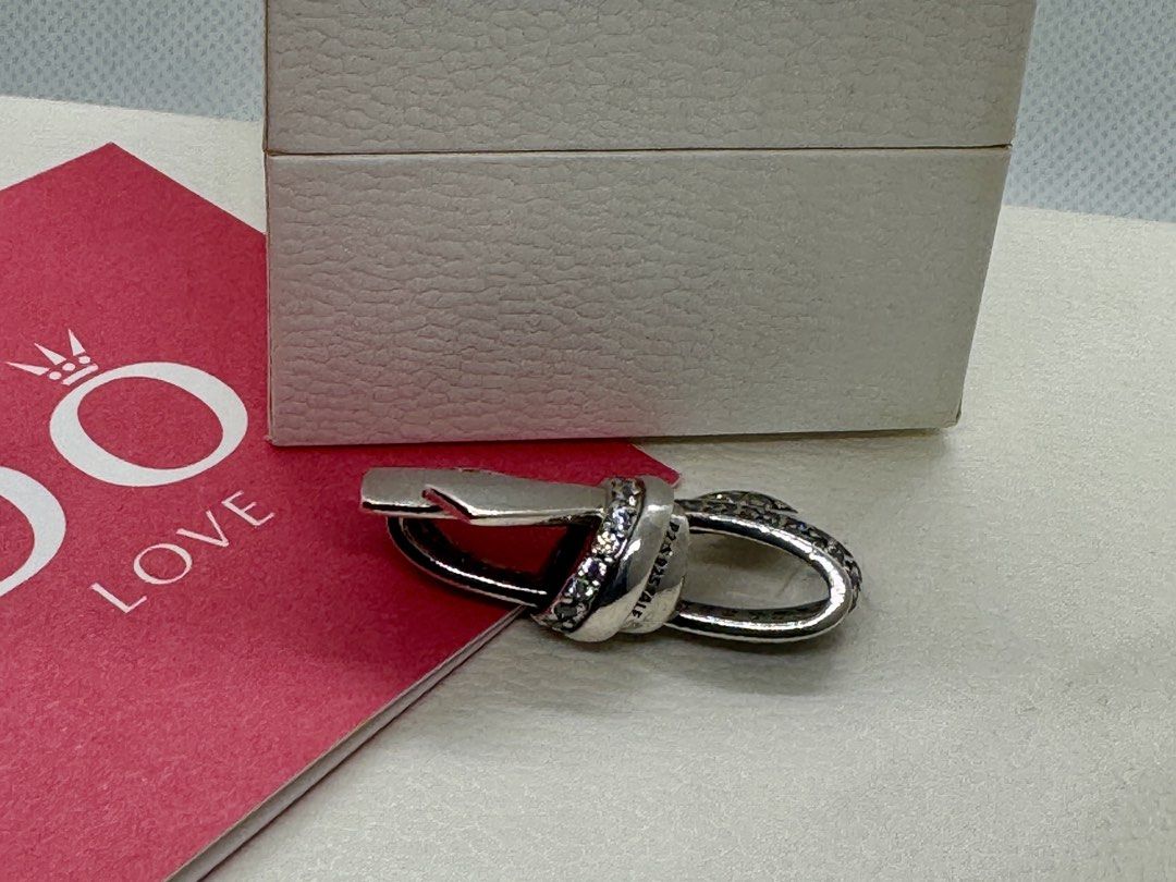 Pandora "Brilliant Bow" Oversized Charm (797241CZ) (Category: Charms) located in Cabanatuan. Submitted by water.withahintoflime (Listing ID 1461445541, Image 3). Description: Retired|Authentic S925 with Clear CZ P2 S925 ALE Hallmark Pre-owed|No issue|Normal wear With Complete Packaging.