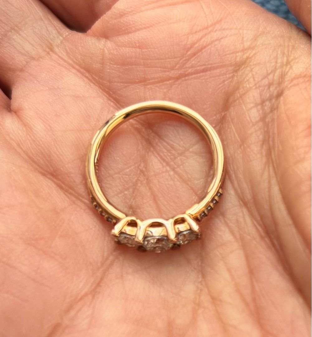 Pandora Clear Three-Stone Ring Size 5 (Category: Rings) located in Quezon City. Submitted by beckyshop2024 (Listing ID 1461554456, Image 3). Description: - Never used - Authentic Pandora - Rose gold tone .