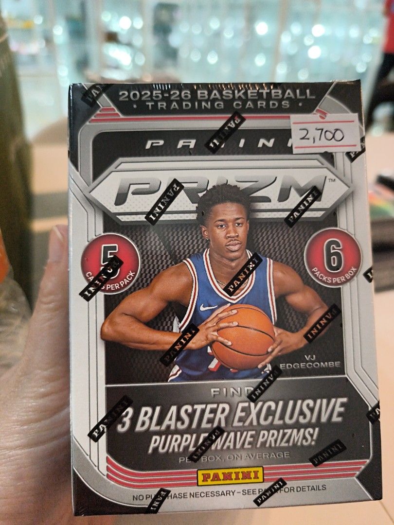 Panini Prizm Blaster Exclusive (Category: Raw Singles) located in Manila. Submitted by unboxing_addict (Listing ID 1461469953, Image 1). Description: Panini Prizm basketball traiding cards 2700 per box.