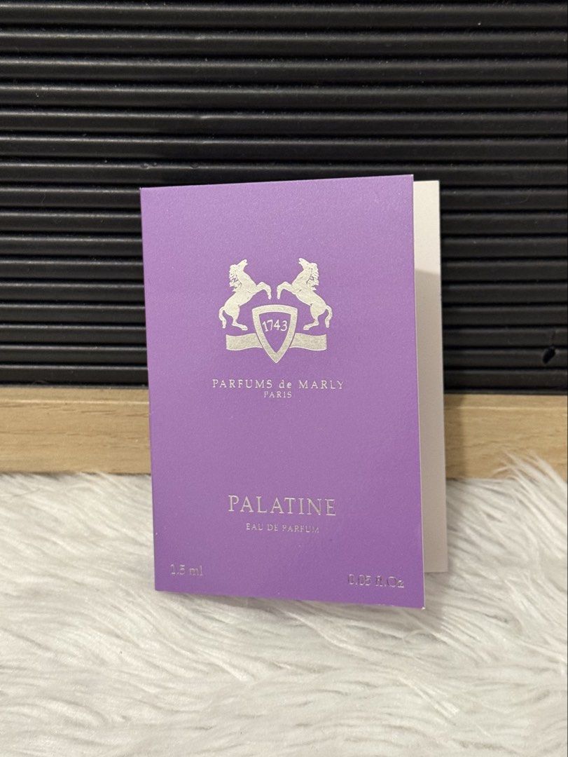 Parfums de Marly Palatine 1.5ml (Category: Fragrance & Deodorants) located in Quezon City. Submitted by quirksandcurls (Listing ID 1461397265, Image 2). Description: 1pc only.