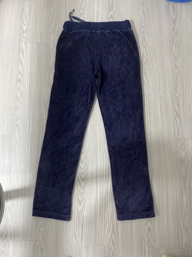 PAUL FRANK VELOUR JOGGER PANTS - SIZE M (Category: Other Bottoms) located in Quezon City. Submitted by high1sthrift (Listing ID 1461507374, Image 3). Description: 🐒 PAUL FRANK VELOUR JOGGER PANTS - SIZE M 🐒 BRAND: Paul & Frank (Paul Frank Industries) SIZE: M on tag - Fits S-M (Women's) COLOR: Navy Blue / Midnight Blue CONDITION: 9/10 Excellent - Like new, no fade MATERIAL: Velour / Velvet - Soft & comfy MEASUREMENTS: Waist: 26-32" (garterized +