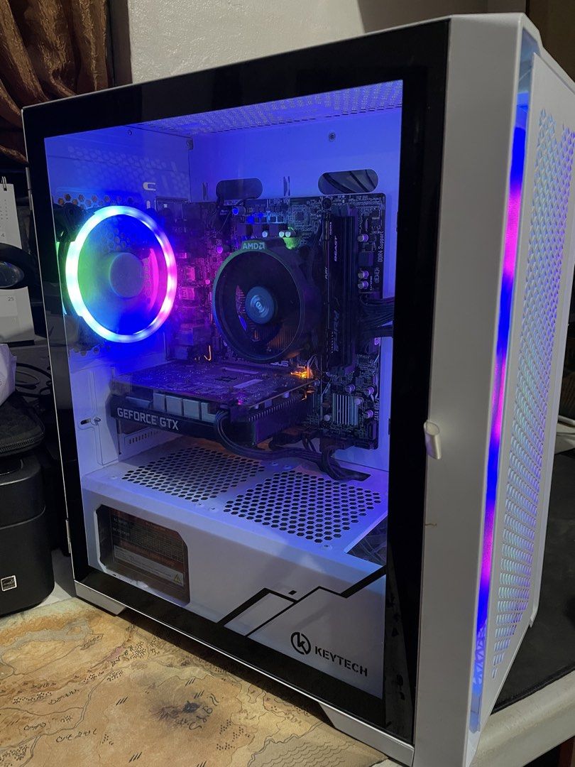 PC Set (Category: Desktops) located in Manila. Submitted by whynotvintage (Listing ID 1461522603, Image 1). Description: Gaming PC Set For Sale! 16gb RAM AMD Ryzen 5 5600G with Radeon Graphics Geforce GTX 1650 Super Keytech Case Asus Motherboard Inclusions: Dell Monitor Keychron K2 Wireless Keyboard Mic RFS: Upgrade Send a Message for more details!.