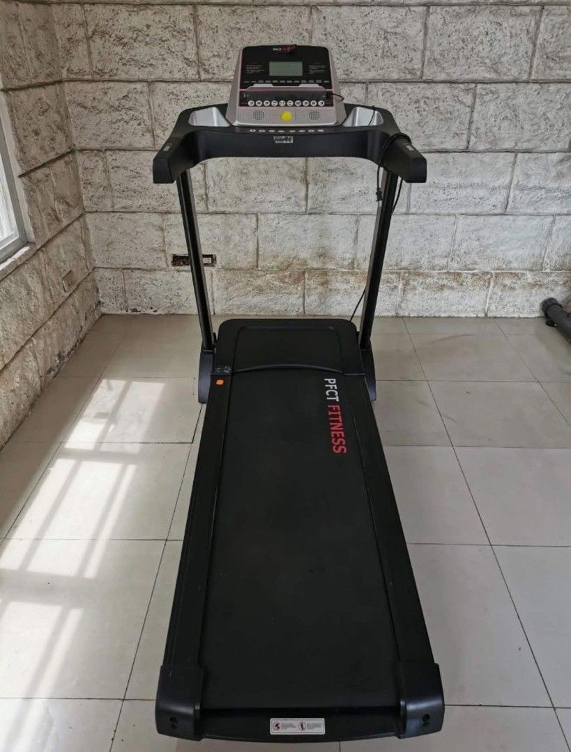 PFCT Fitness Intermediate Treadmill PF4 (Category: Cardio & Fitness Machines) located in Manila. Submitted by gracedealsph (Listing ID 1461375737, Image 2). Description: Pfct Intermediate threadmill Originally P65,000 Selling for P35,000 only Used for a few months In good working condition AVR not included Intermediate Treadmill, perfect for home fitness room or home gym . 3.25 horsepower DC motor "VERY POWERFUL MOTOR" Bluetooth Ready with Applic